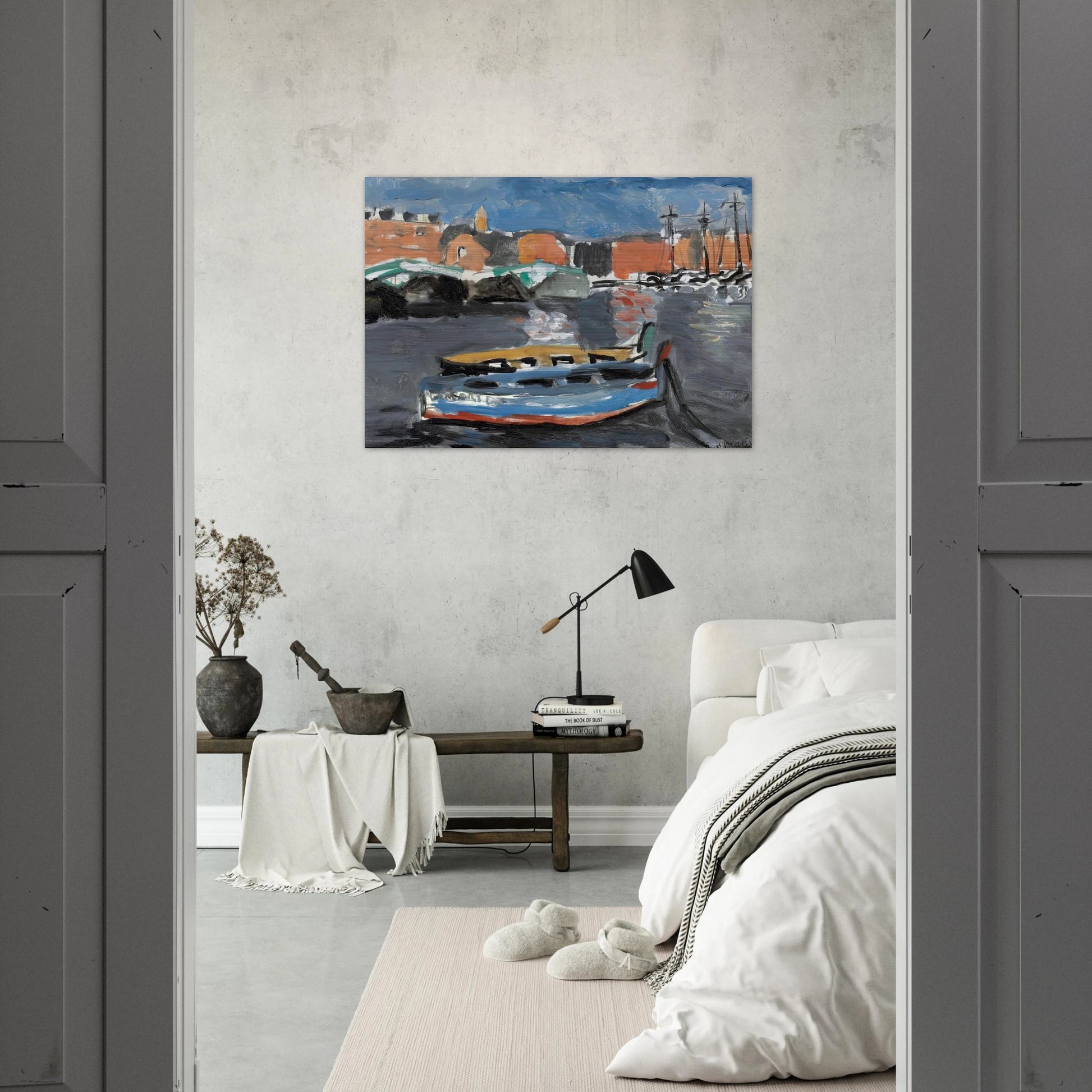 PORT DE MARSEILLE 1917 - Henri Matisse Brushed Aluminum Print - 70x100 cm / 28x40 inches | Henri Matisse Aluminum Print | Henri Matisse Prints