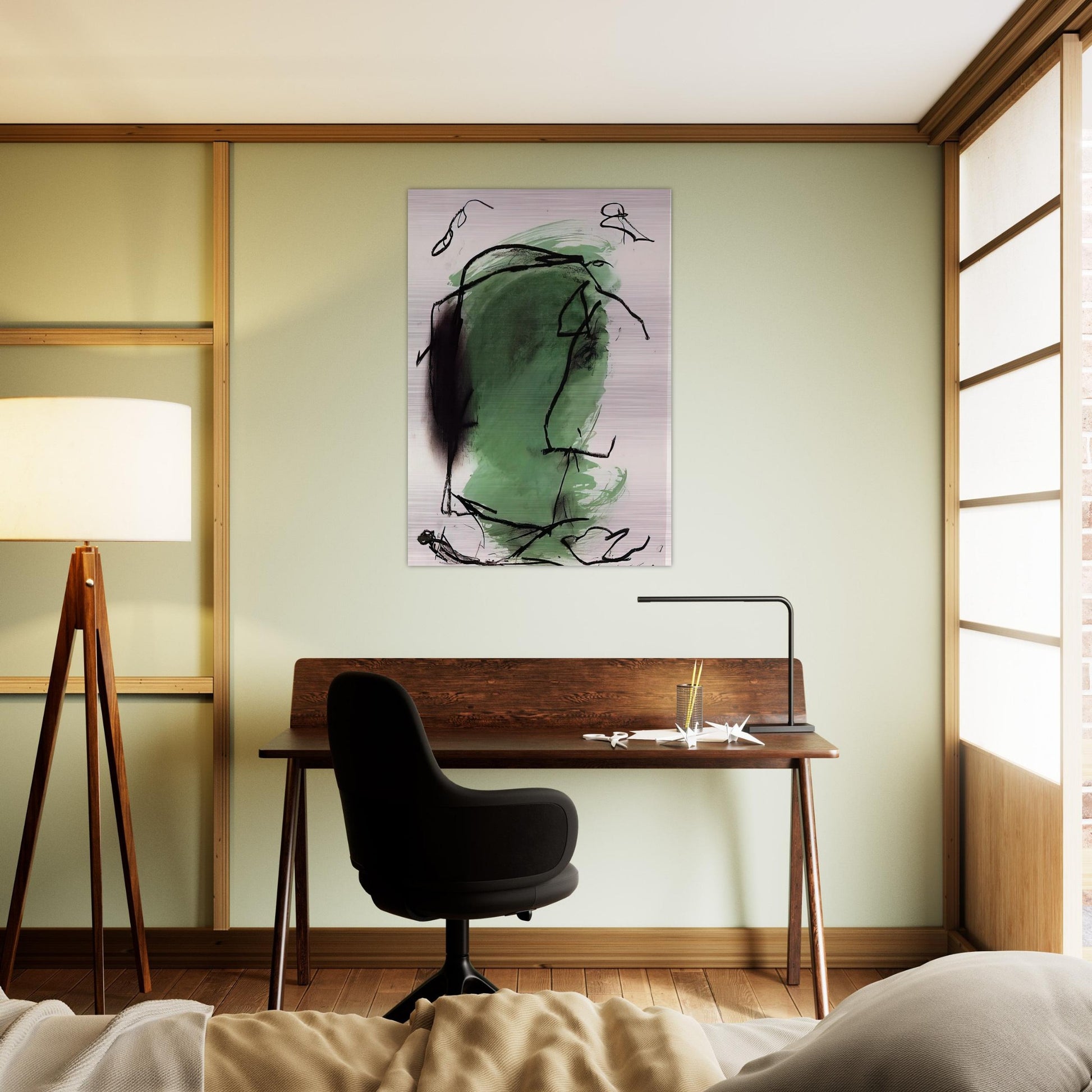 G-1 - 1985 - Emil Schumacher Brushed Aluminum Print - 70x100 cm / 28x40 inches | Emil Schumacher Aluminum Print | Emil Schumacher Prints