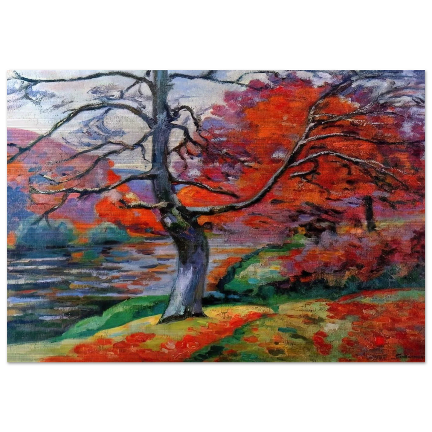 Echo Rock - 1905 - Armand Guillaumin Brushed Aluminum Print - 70x100 cm / 28x40 inches | Armand Guillaumin Aluminum Print | Armand Guillaumin Prints
