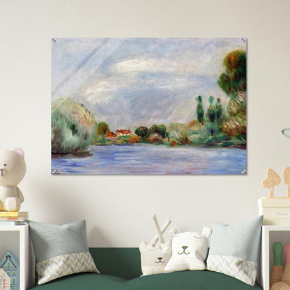 House on the River - Pierre-Auguste Renoir Acrylic Print - 70x100 cm / 28x40″ inches