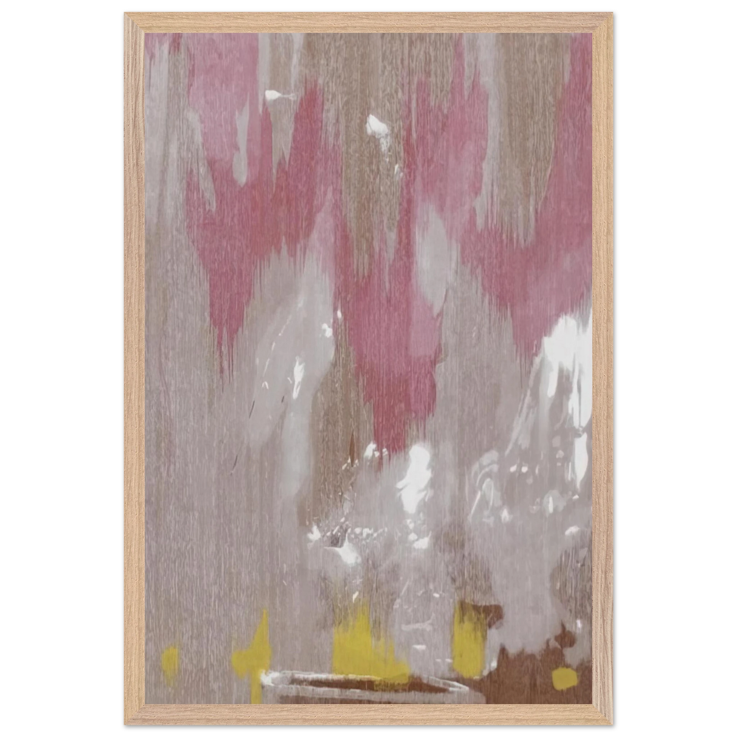 Helen Frankenthaler - Tales of Genji IV - 1998 Wall art - 50x70 cm / 20x28 inches - Premium Wooden Framed Poster With Fine Art Paper-canvas - Wood frame