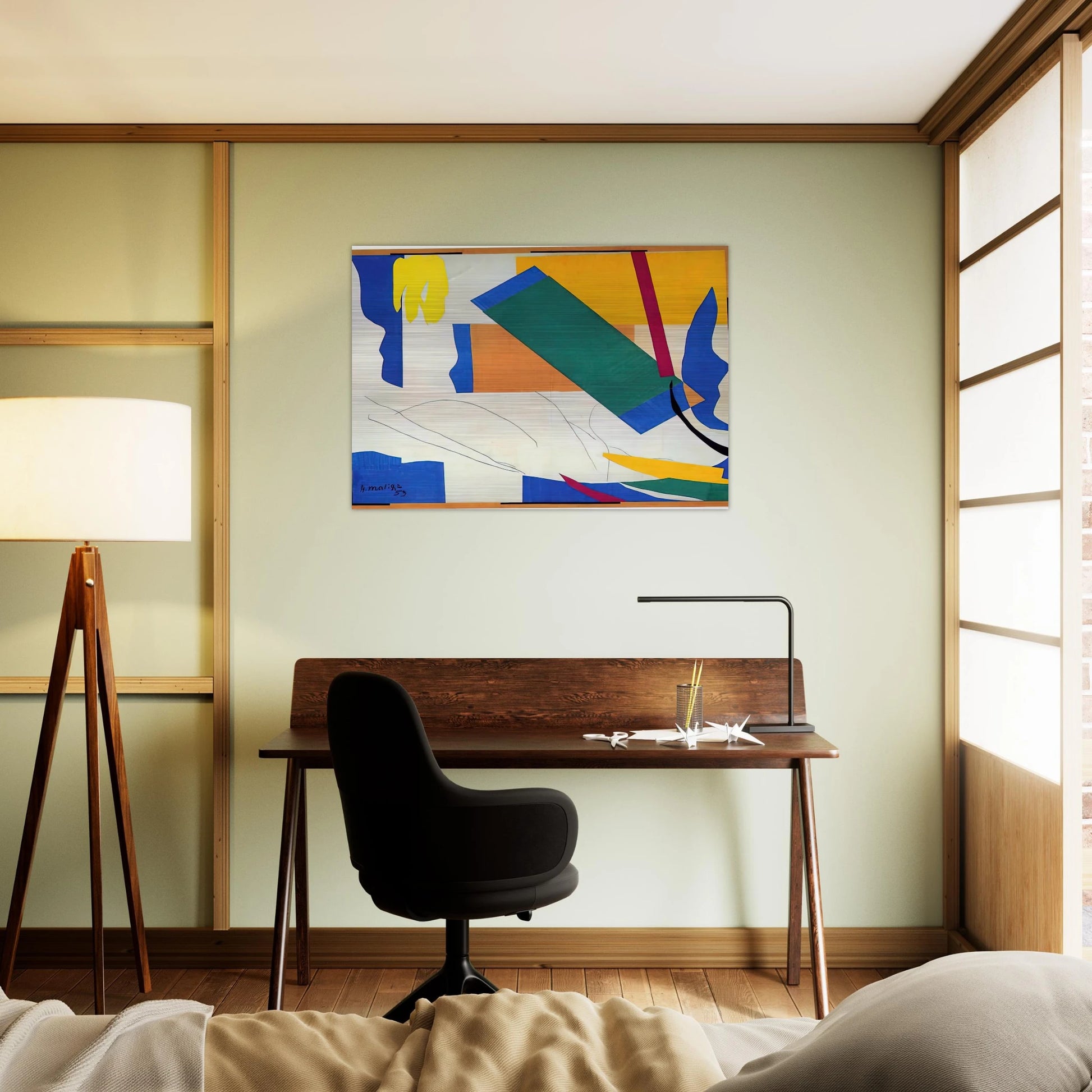 MEMORY OF OCEANIA - Henri Matisse Brushed Aluminum Print - 70x100 cm / 28x40 inches | Henri Matisse Aluminum Print | Henri Matisse Prints