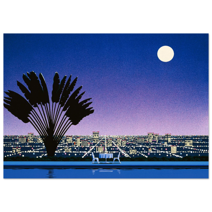 Hiroshi Nagai - Onra - Nobody Has To Know Wall Art - 21x29.7 cm / 8x12" - Premium Wooden Framed Poster With Fine Art Paper - Wood frame