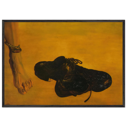 ORIGINAL SIN - Salvador Dali 70x100 cm / 28x40 inches Framed Art Print – Black Wooden Frame