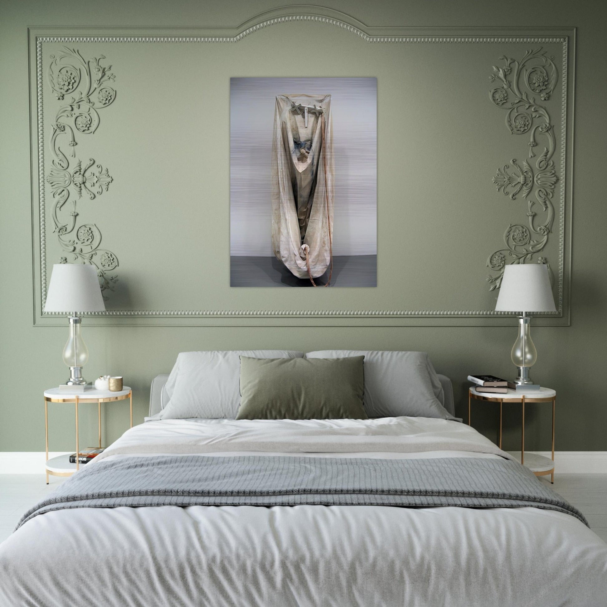 SOFT BATHTUB MODEL GHOST VERSION 1966 - Claes Oldenburg Brushed Aluminum Print - 70x100 cm / 28x40 inches | Claes Oldenburg Aluminum Print | Claes Oldenburg Prints