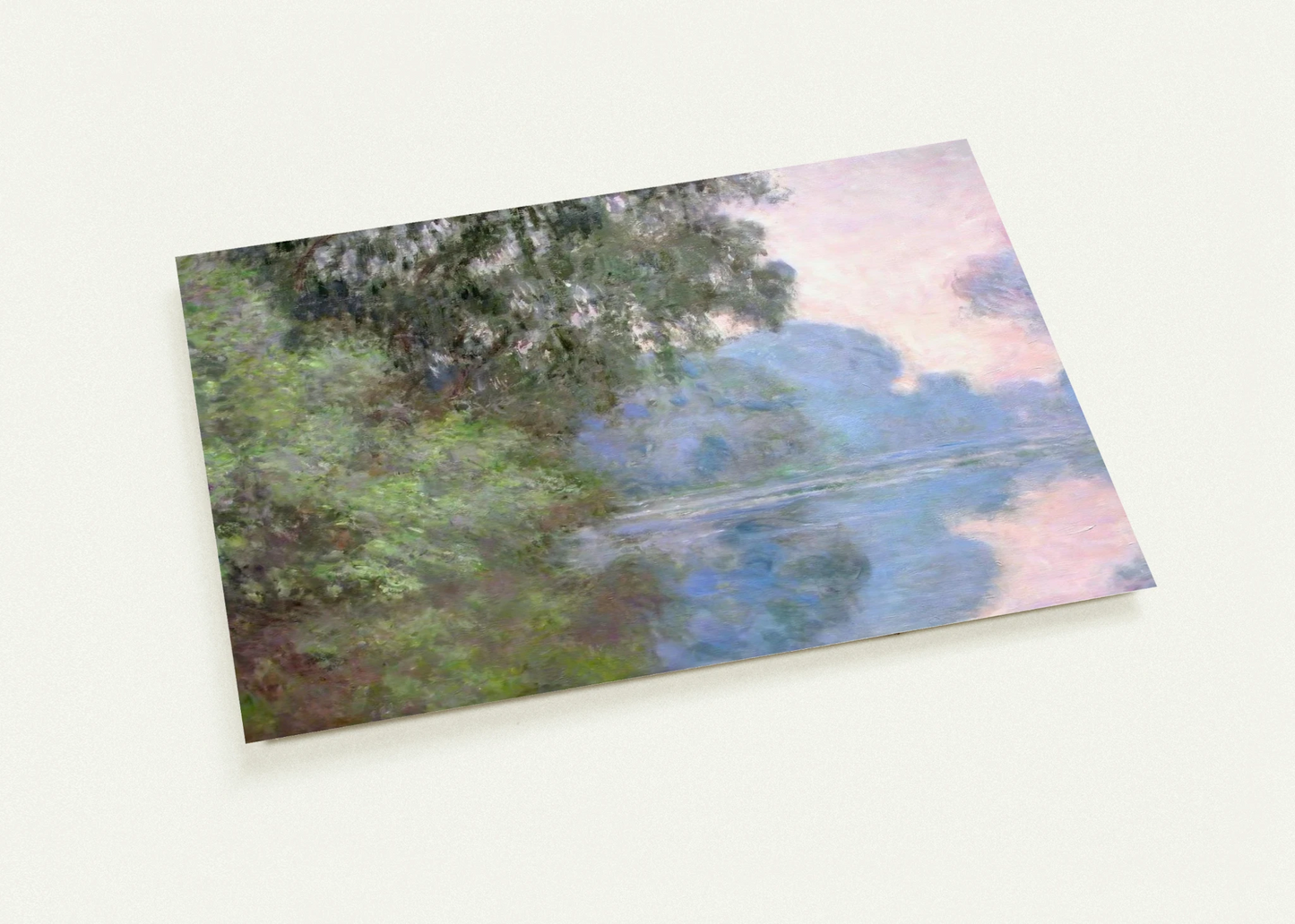 Morning on the Seine near Giverny By claude monet Pack of 10 Post Cards | claude monet Post Cards | A6 (10.5 x 14.8 cm) - 4.1 x 5.8 inches