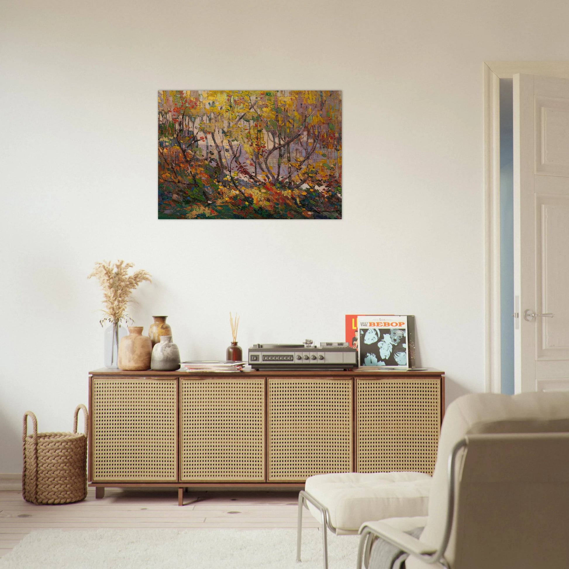 OPULENT OCTOBER 1916 - Tom Thomson Brushed Aluminum Print - 70x100 cm / 28x40 inches | Tom Thomson Aluminum Print | Tom Thomson Prints