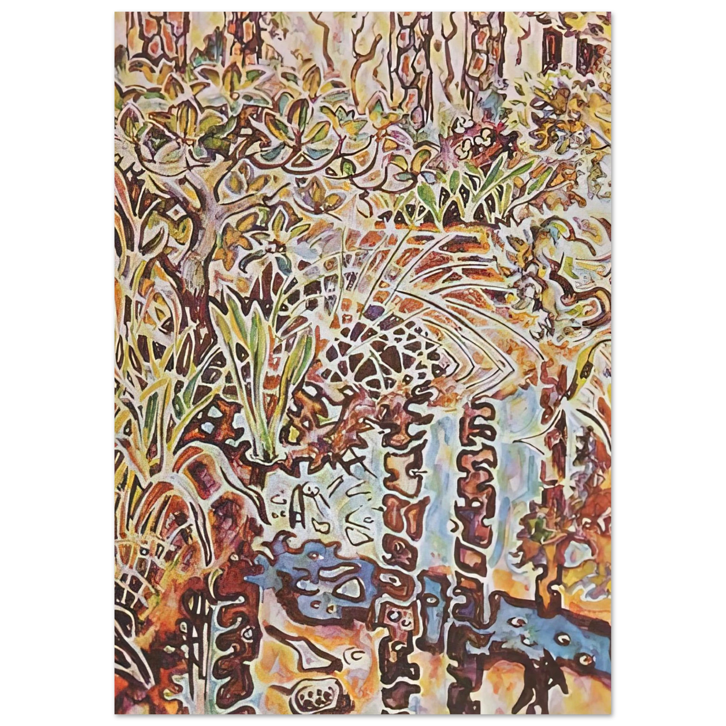 Walter Inglis Anderson - Walter Anderson Wall art - 27x35 cm / 11x14 inches - Premium Wooden Framed Poster With Fine Art Paper-canvas - Wood frame