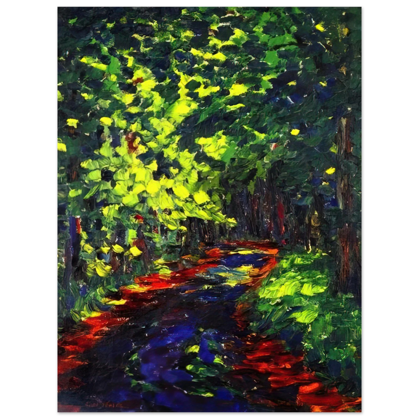 Emil Nolde - Forest Path  75x100 cm / 30x40inches Fine Art Poster