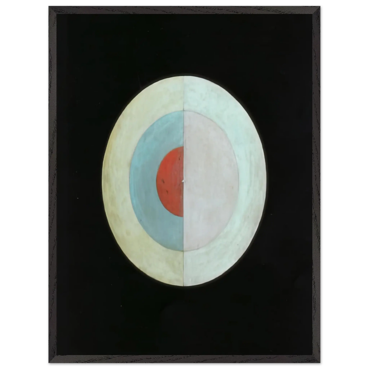 Hilma af Klint - THE SWAN NO 16 1915 Wall art - 40x50 cm / 16x20 Inches - Premium Wooden Framed Poster With Fine Art Paper - Black frame