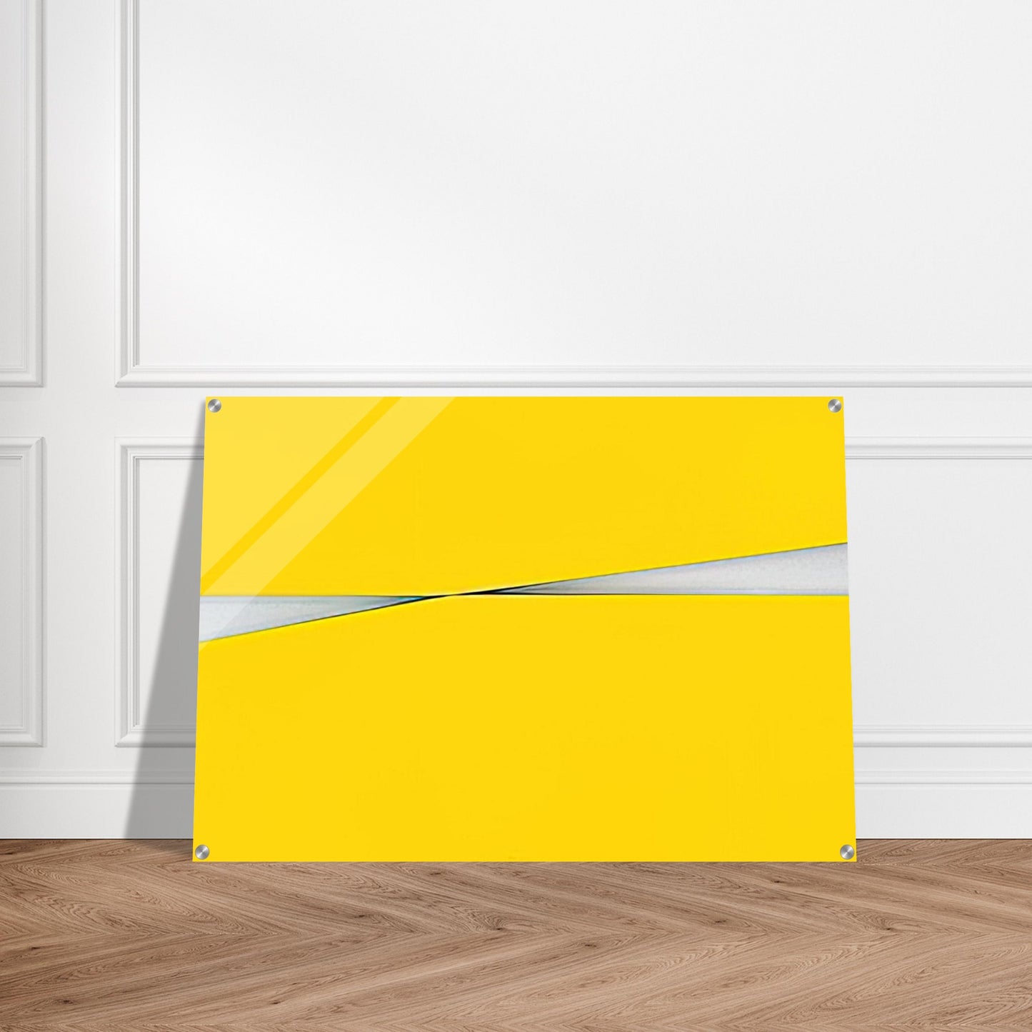 Amarillo - 1971 - Carmen Herrera Acrylic Print - 70x100 cm / 28x40″ inches