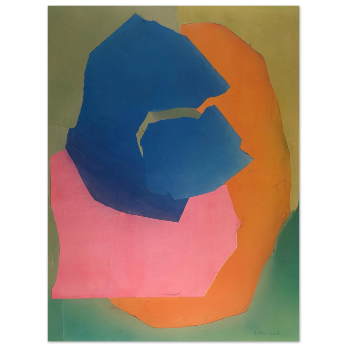 Esteban Vicente - KALANI HAWAII 1969  75x100 cm / 30x40inches Fine Art Poster