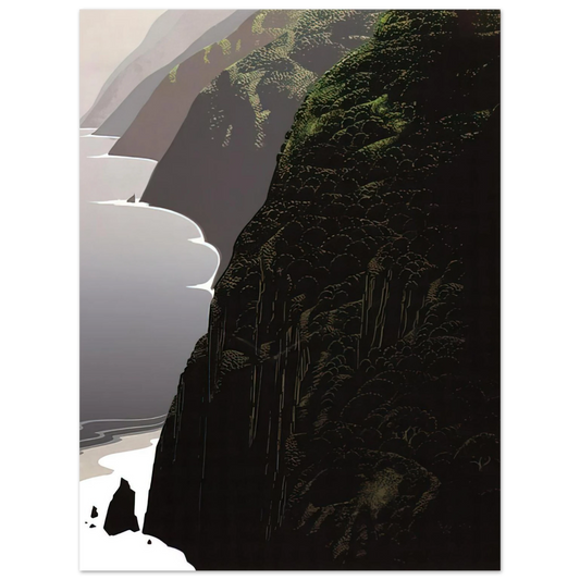 Eyvind Earle - Big Sur Coastline  75x100 cm / 30x40inches Fine Art Poster