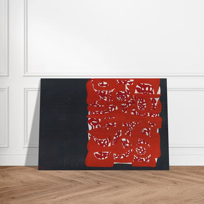 Rettangolo rosso - 1960 - Carla Accardi Brushed Aluminum Print - 70x100 cm / 28x40 inches | Carla Accardi Aluminum Print | Carla Accardi Prints