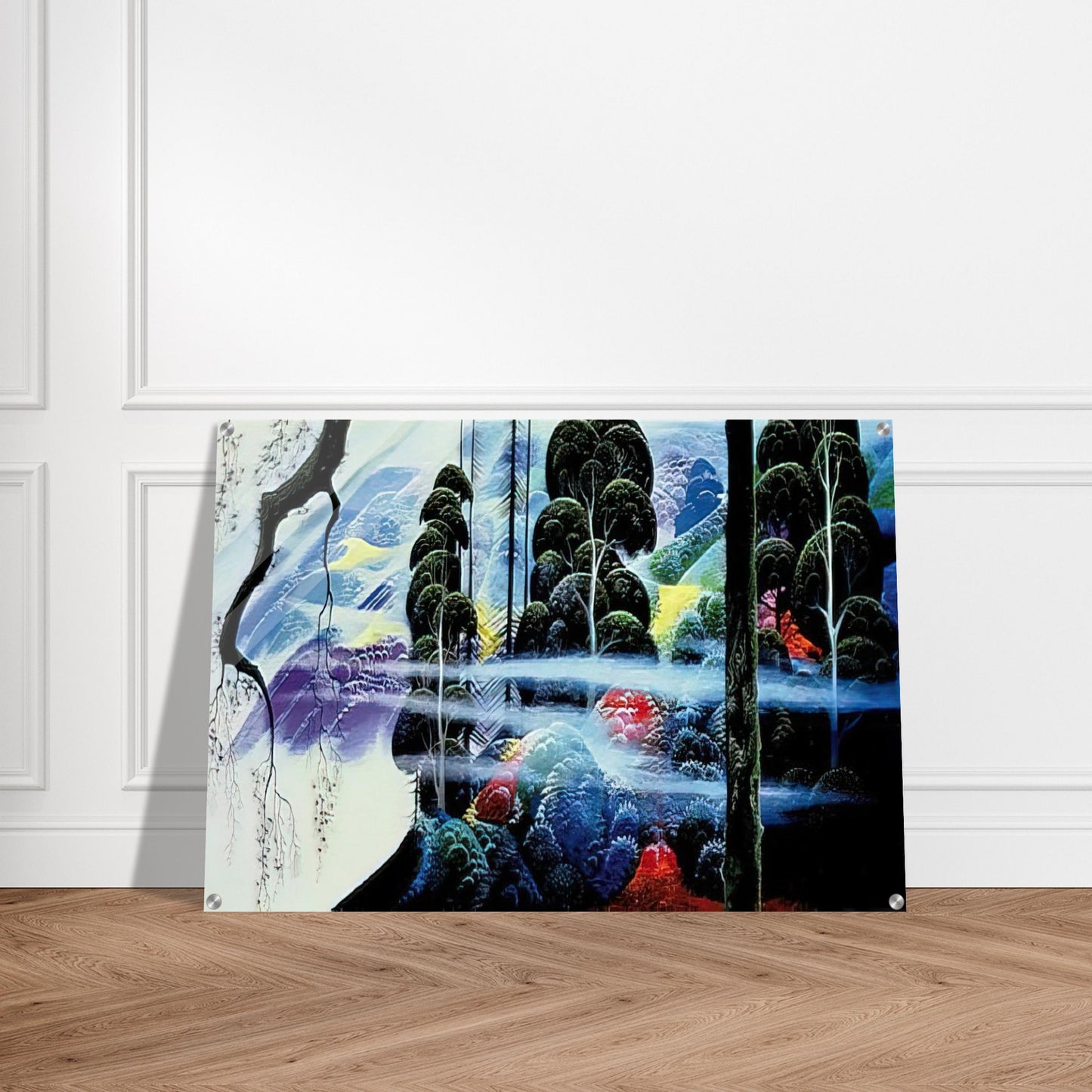 Along the Coast - Eyvind Earle Acrylic Print - 70x100 cm / 28x40″ inches