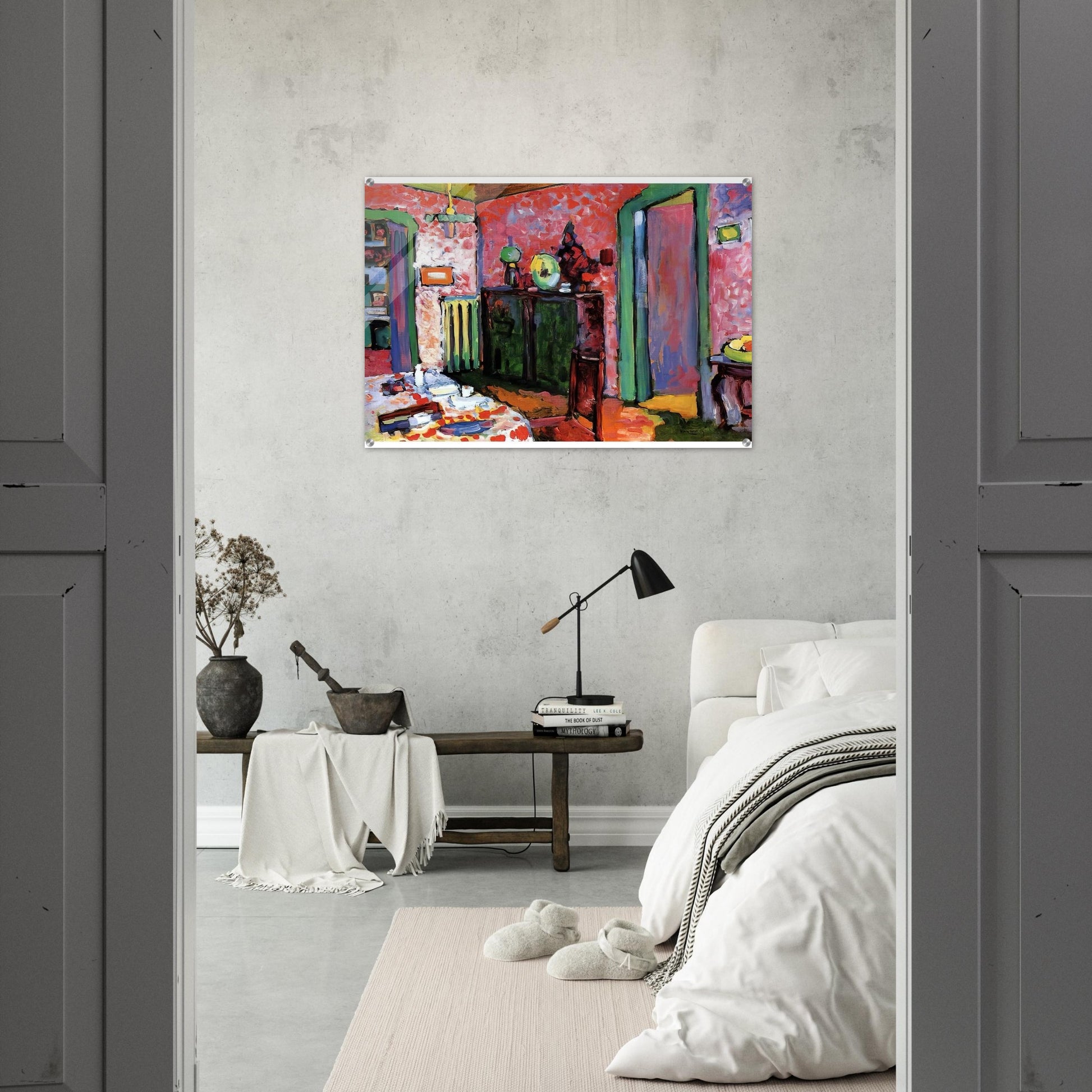 INTERIOR MY DINING ROOM 1909 - Wassily Kandinsky Acrylic Print - 70x100 cm / 28x40″ inches