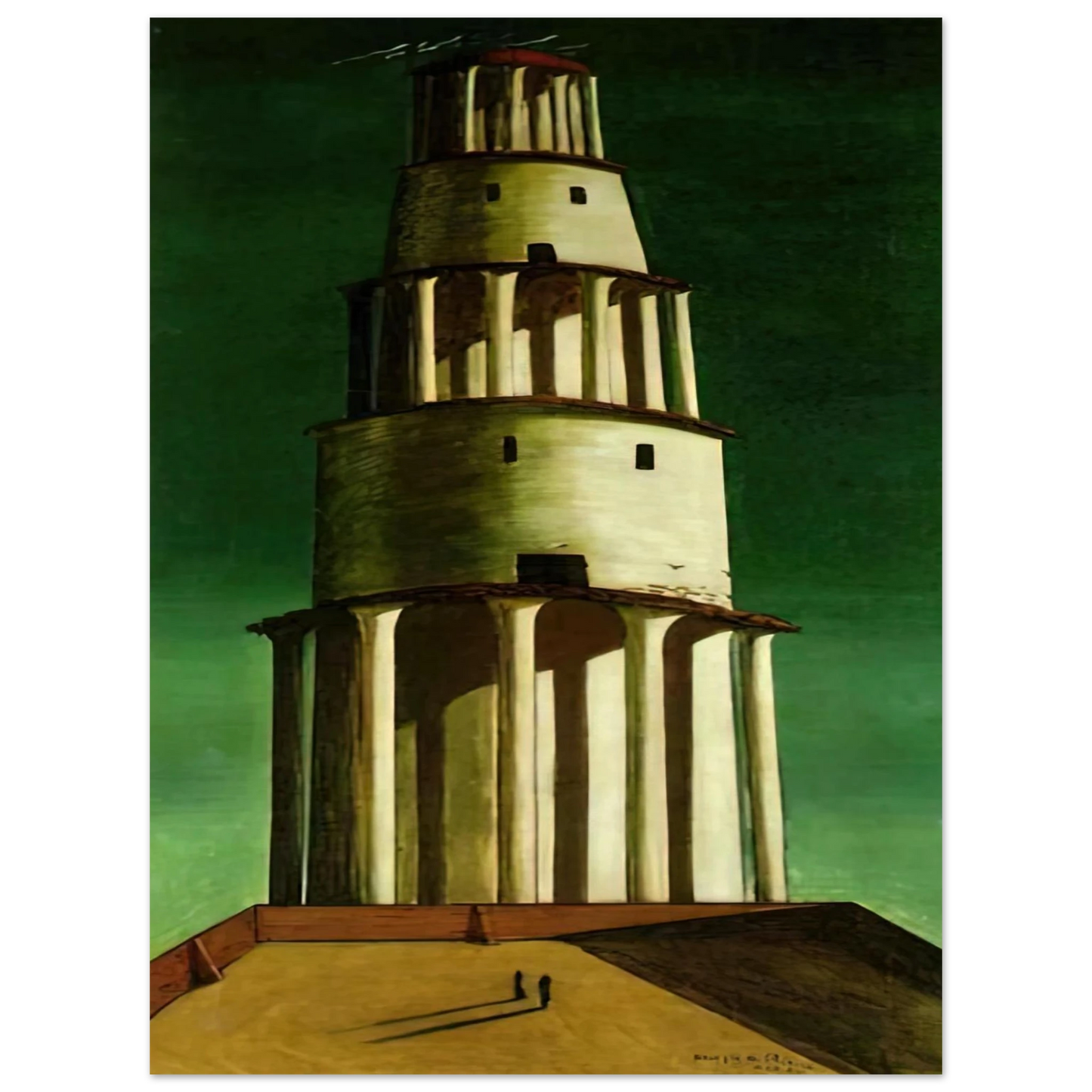 Giorgio de Chirico - THE GREAT TOWER 1913  75x100 cm / 30x40inches Fine Art Poster