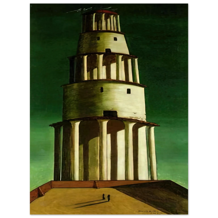 Giorgio de Chirico - THE GREAT TOWER 1913  75x100 cm / 30x40inches Fine Art Poster