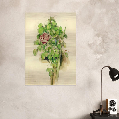 Rose Bush - Paul Cézanne Brushed Aluminum Print - 70x100 cm / 28x40 inches | Paul Cézanne Aluminum Print | Paul Cézanne Prints