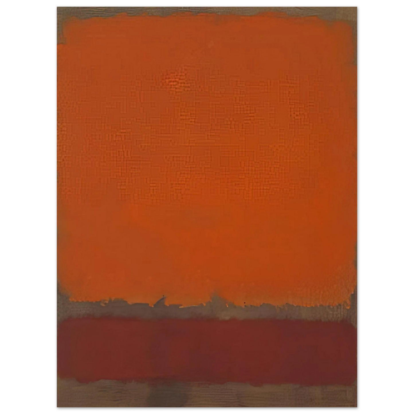 Mark Rothko - Ochre and Red on Red - 1962 Wall Art - 21x29.7 cm / 8x12" - Fine Art Poster-canvas - -
