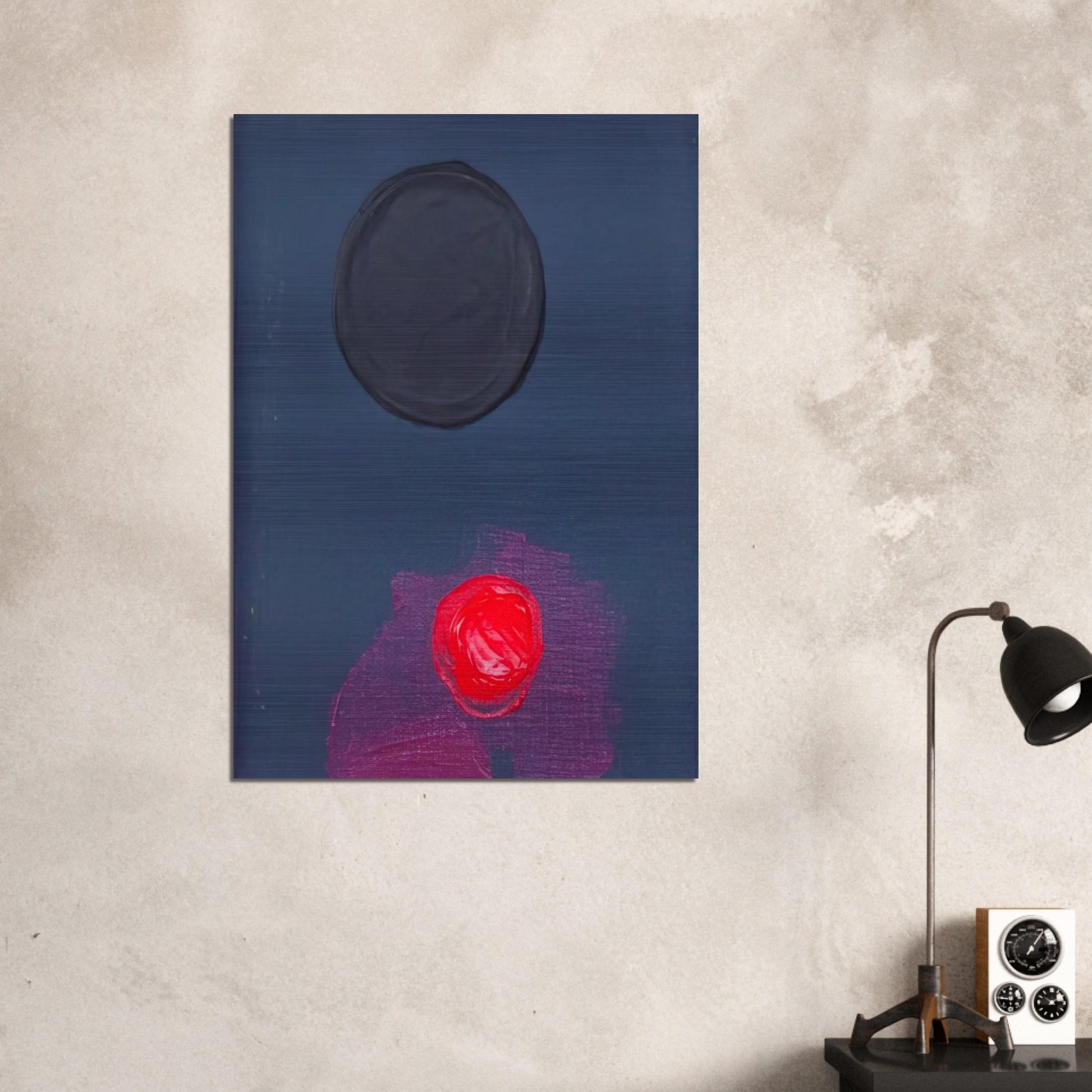 BAS 1974 - Luis Feito Brushed Aluminum Print - 70x100 cm / 28x40 inches | Luis Feito Aluminum Print | Luis Feito Prints