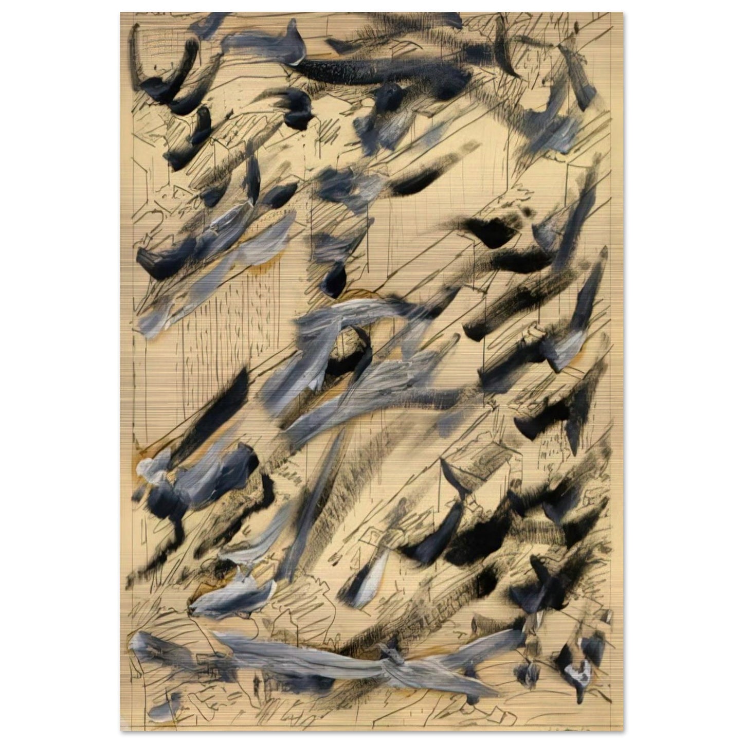 TOWNSCAPE 1968 6 - Gerhard Richter Brushed Aluminum Print - 70x100 cm / 28x40 inches | Gerhard Richter Aluminum Print | Gerhard Richter Prints