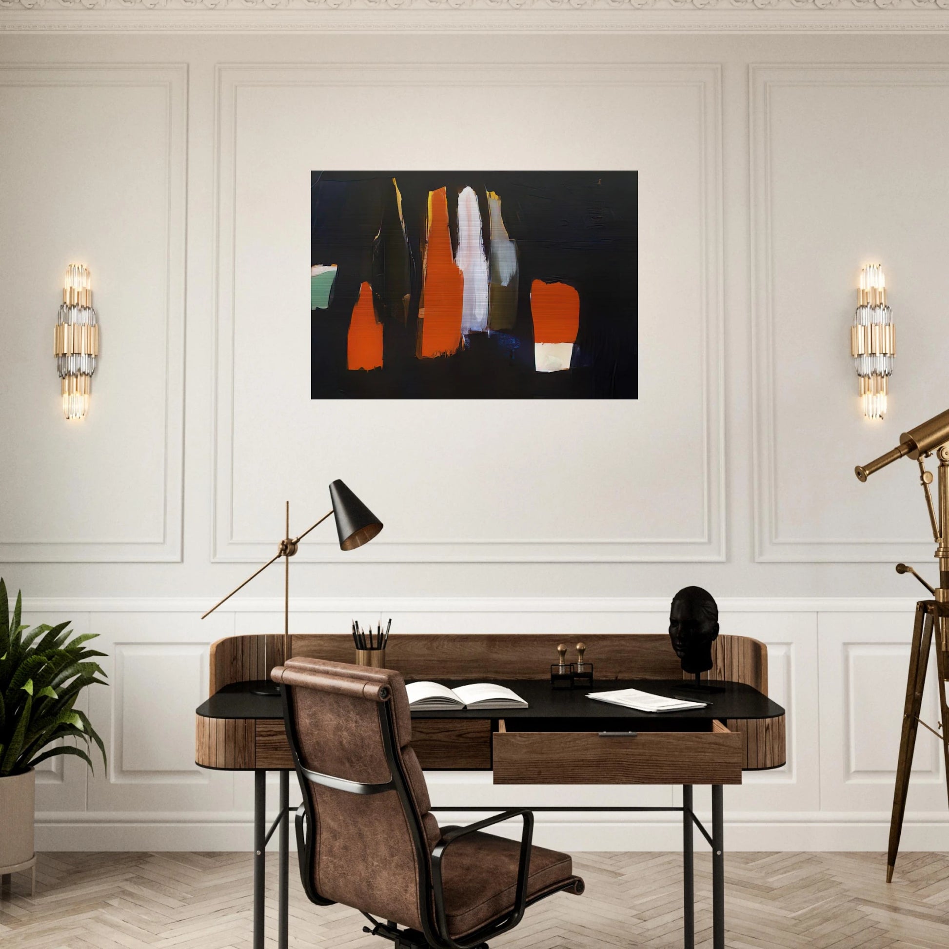Bouteilles - Art Informel - Nicolas de Stael Brushed Aluminum Print - 70x100 cm / 28x40 inches | Nicolas de Stael Aluminum Print | Nicolas de Stael Prints
