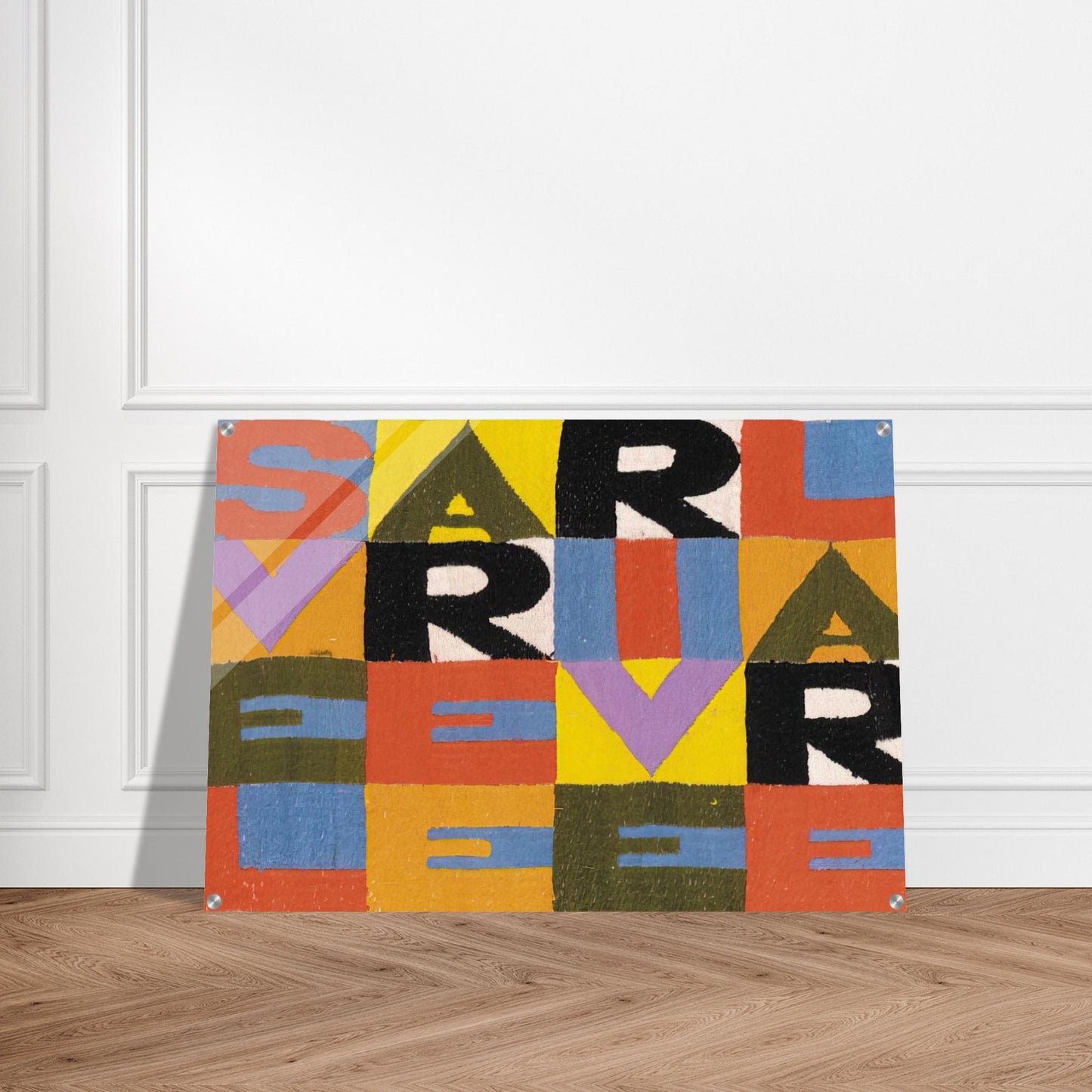 SVELARE E RIVELARE - Alighiero Boetti Acrylic Print - 70x100 cm / 28x40″ inches