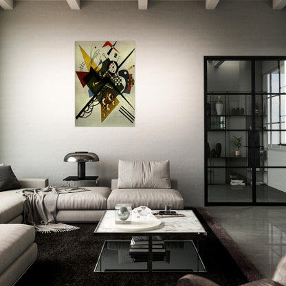 ON WHITE II 1923 - Wassily Kandinsky Brushed Aluminum Print - 70x100 cm / 28x40 inches | Wassily Kandinsky Aluminum Print | Wassily Kandinsky Prints