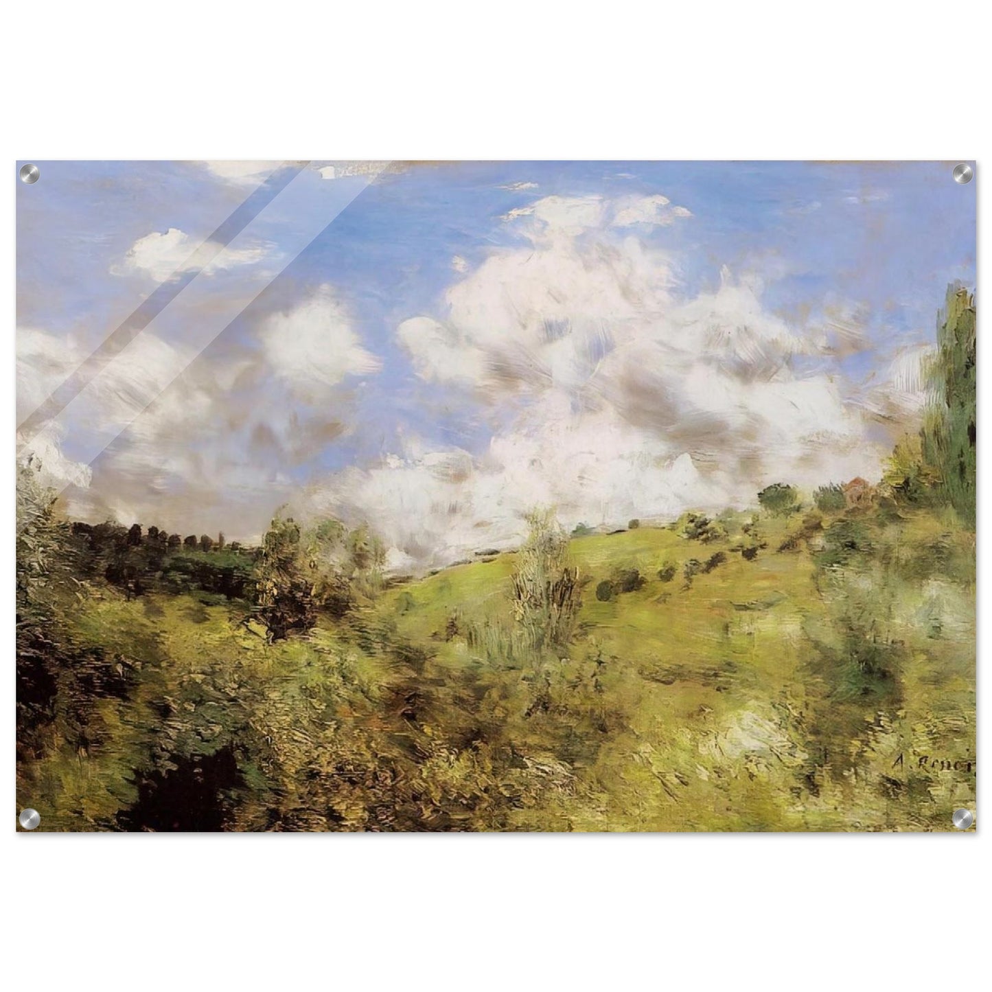 Strong Wind Gust of Wind - Pierre-Auguste Renoir Acrylic Print - 70x100 cm / 28x40″ inches | Pierre-Auguste Renoir Wall Art | Pierre-Auguste Renoir Prints