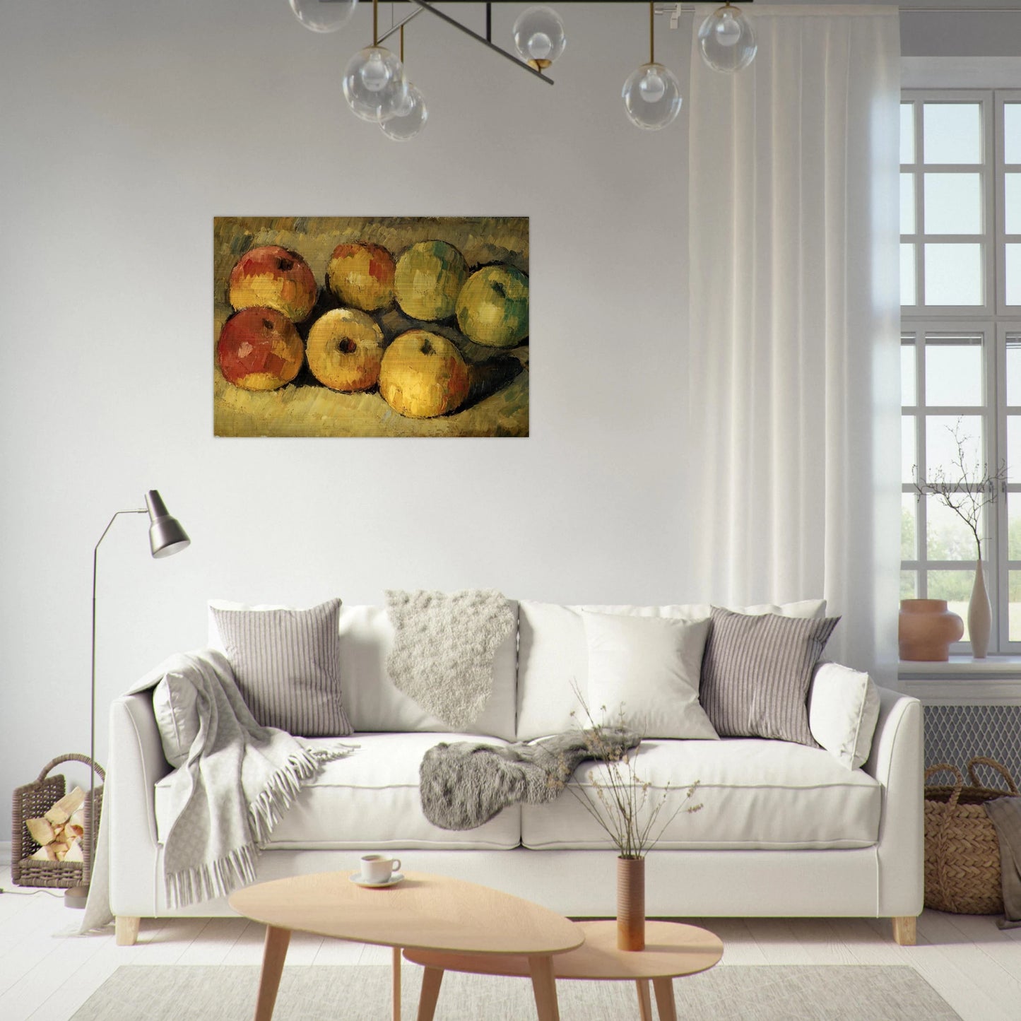 Apples - Paul Cézanne Brushed Aluminum Print - 70x100 cm / 28x40 inches | Paul Cézanne Aluminum Print | Paul Cézanne Prints