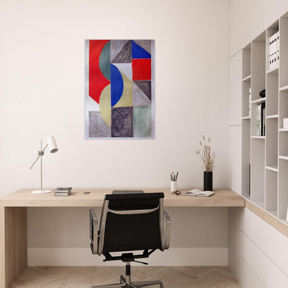 ABSTRACT COMPOSITION - Sonia Delaunay Brushed Aluminum Print - 70x100 cm / 28x40 inches | Sonia Delaunay Aluminum Print | Sonia Delaunay Prints