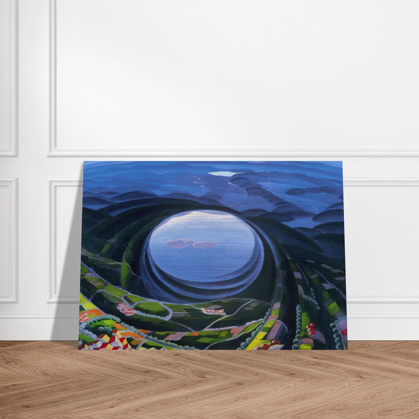 Primavera Umbria - 1923 - Gerardo Dottori Brushed Aluminum Print - 70x100 cm / 28x40 inches | Gerardo Dottori Aluminum Print | Gerardo Dottori Prints