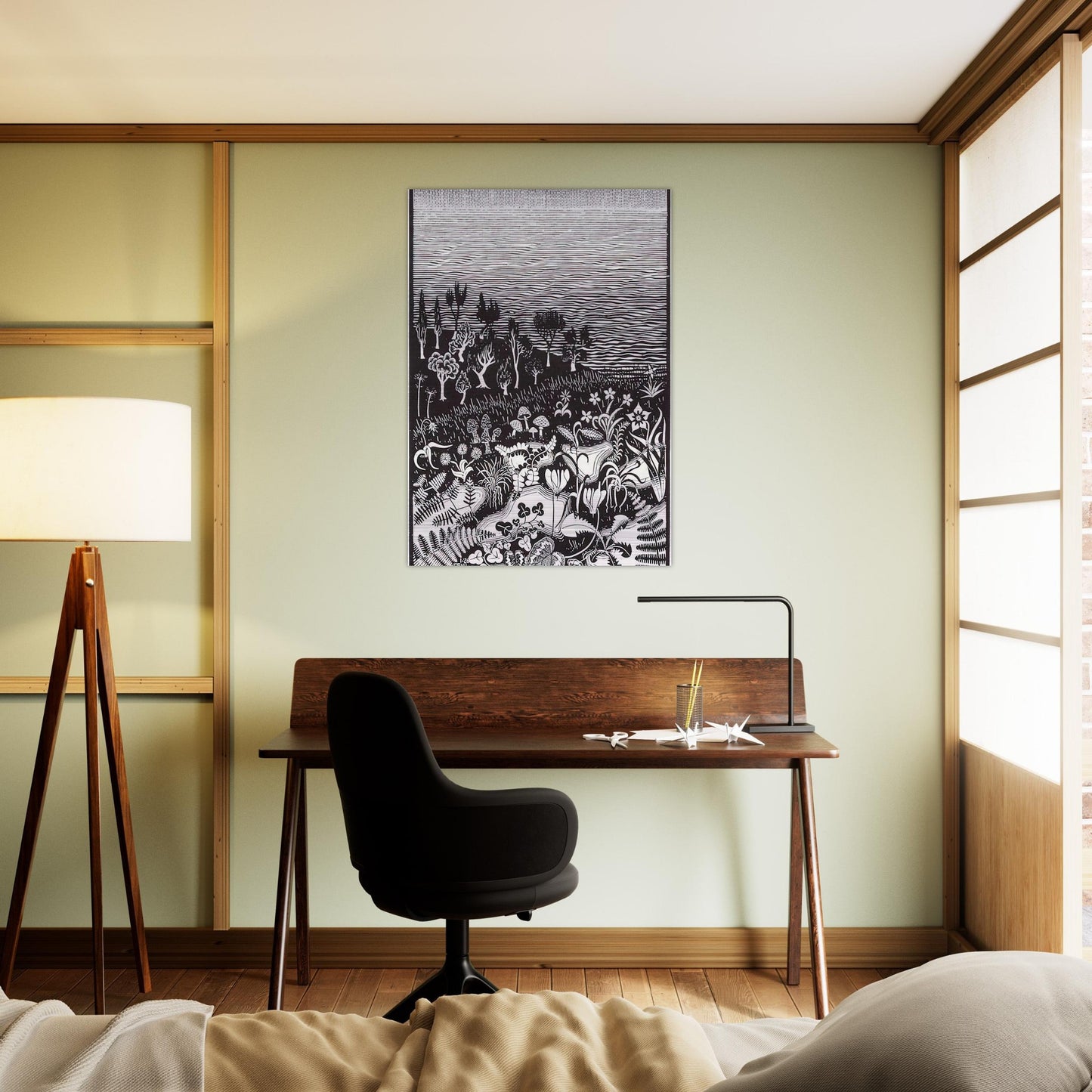 THE 3RD DAY OF THE CREATION - MC Escher Brushed Aluminum Print - 70x100 cm / 28x40 inches | MC Escher Aluminum Print | MC Escher Prints