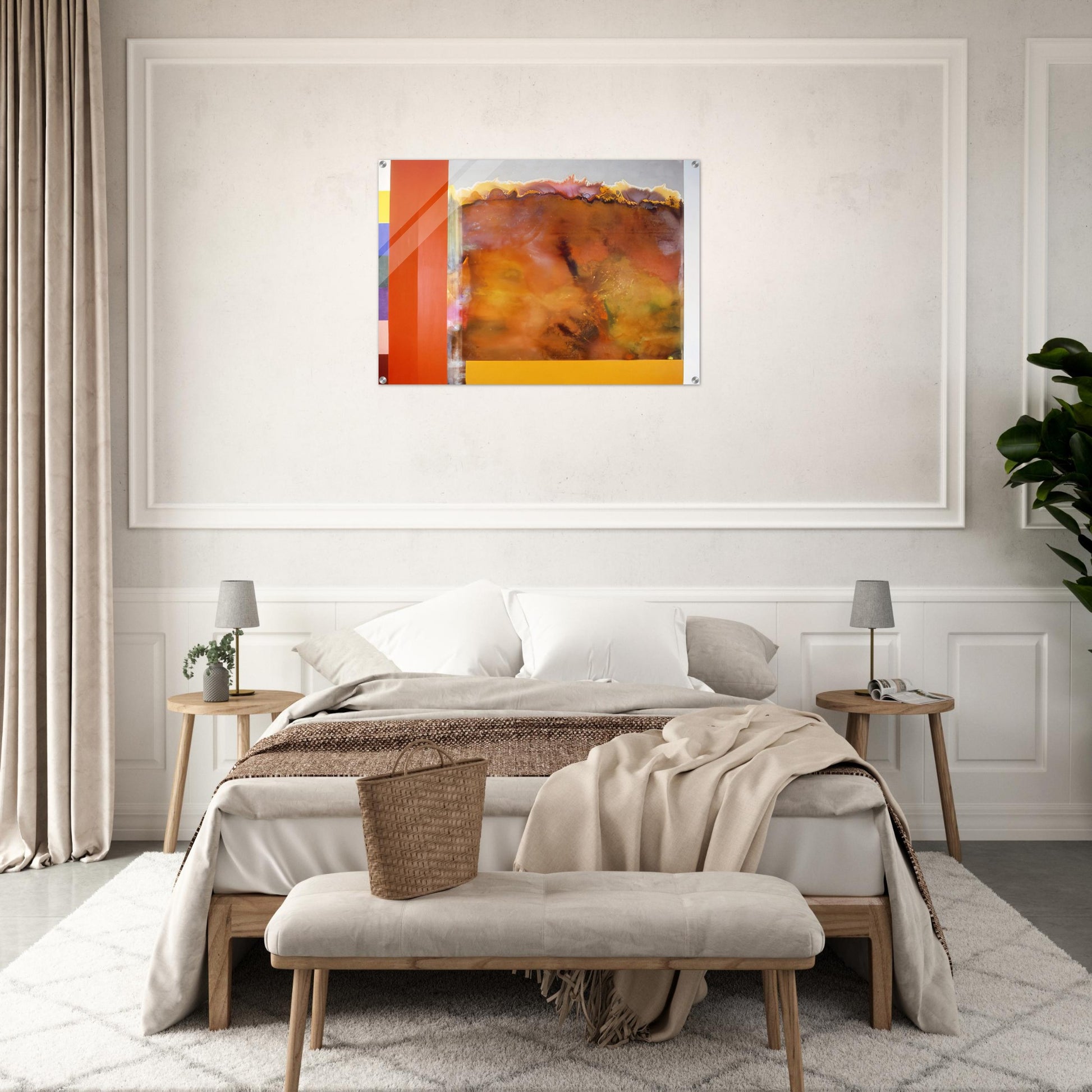 For The Ages - 1985 - Ronnie Landfield Acrylic Print - 70x100 cm / 28x40″ inches