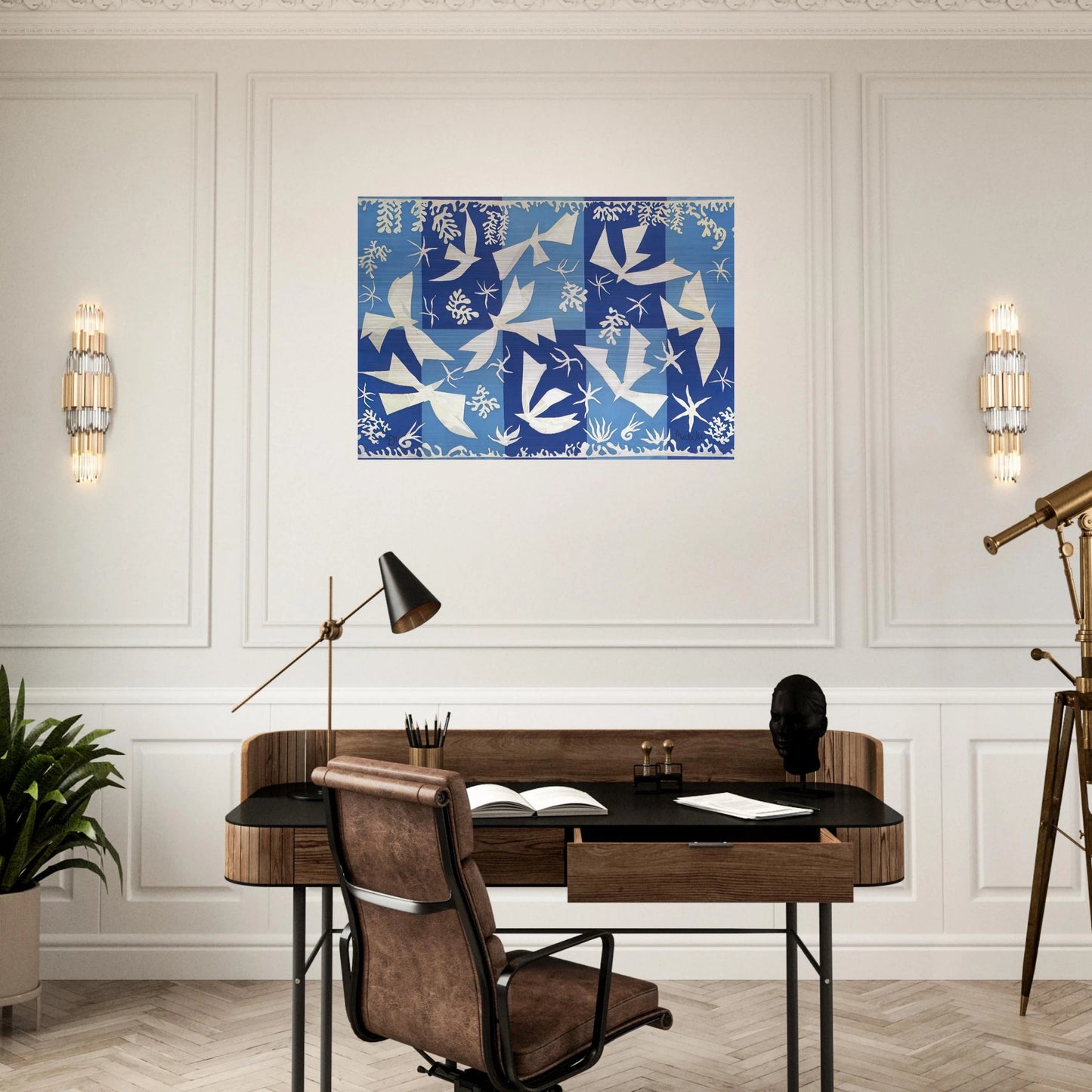 POLYNESIA THE SKY 1946 - Henri Matisse Brushed Aluminum Print - 70x100 cm / 28x40 inches | Henri Matisse Aluminum Print | Henri Matisse Prints