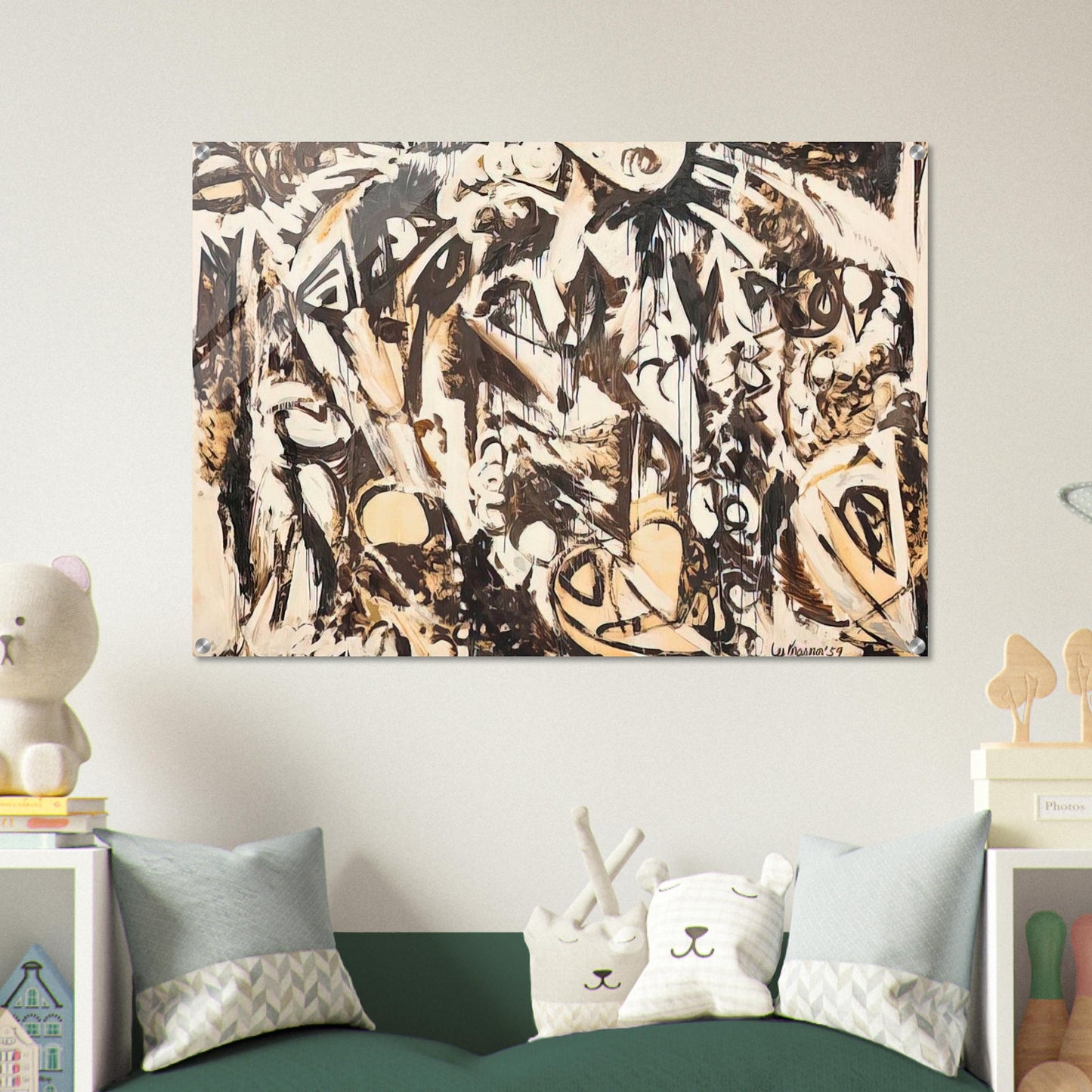 Cool White - Lee Krasner Acrylic Print - 70x100 cm / 28x40″ inches