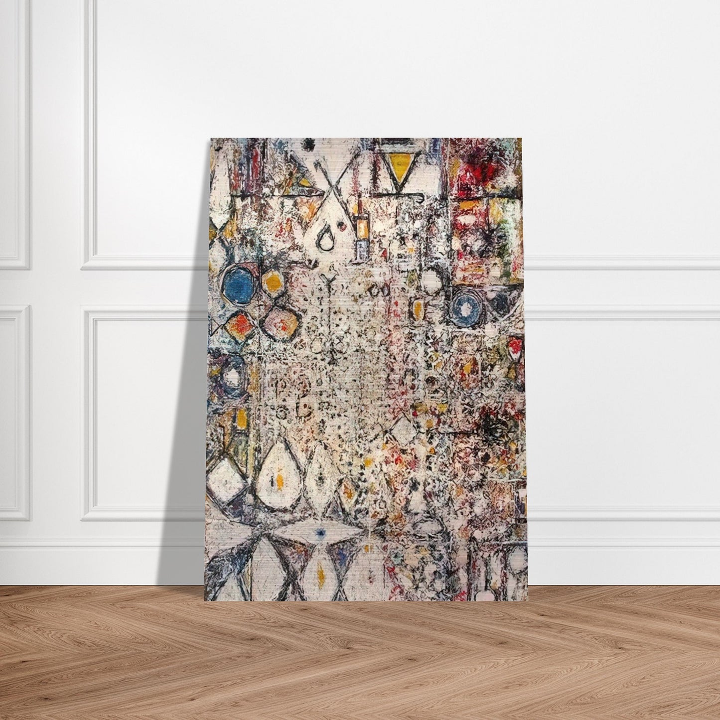 White Gothic #3 - 1957 - Richard Pousette-Dart Brushed Aluminum Print - 70x100 cm / 28x40 inches | Richard Pousette-Dart Aluminum Print | Richard Pousette-Dart Prints