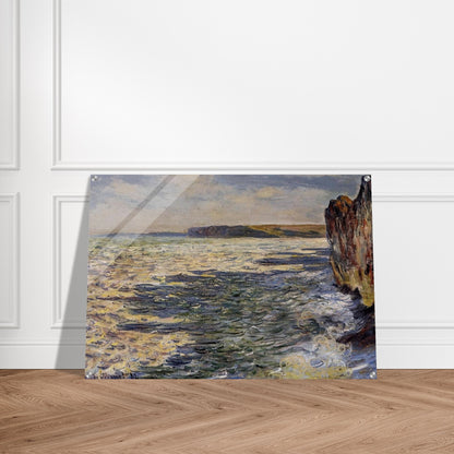 Waves and Rocks at Pourville - claude monet Acrylic Print - 70x100 cm / 28x40″ inches