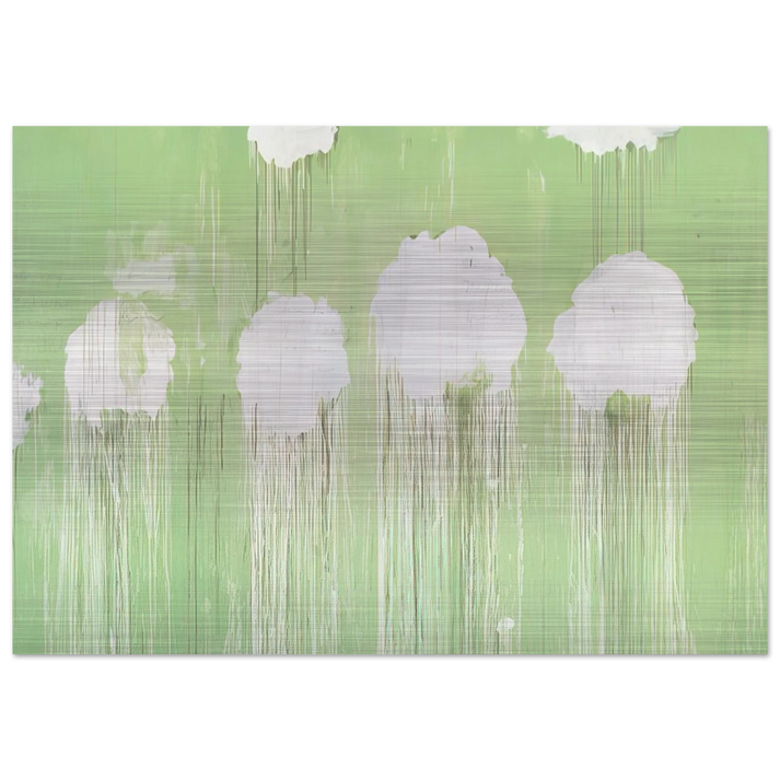 Untitled,  Peony Blossom Painting  - Cy Twombly Brushed Aluminum Print - 70x100 cm / 28x40 inches | Cy Twombly Aluminum Print | Cy Twombly Prints