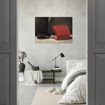 Scatola rossa con astuccio per occhiali - 1923 - Julius Bissier Brushed Aluminum Print - 70x100 cm / 28x40 inches | Julius Bissier Aluminum Print | Julius Bissier Prints