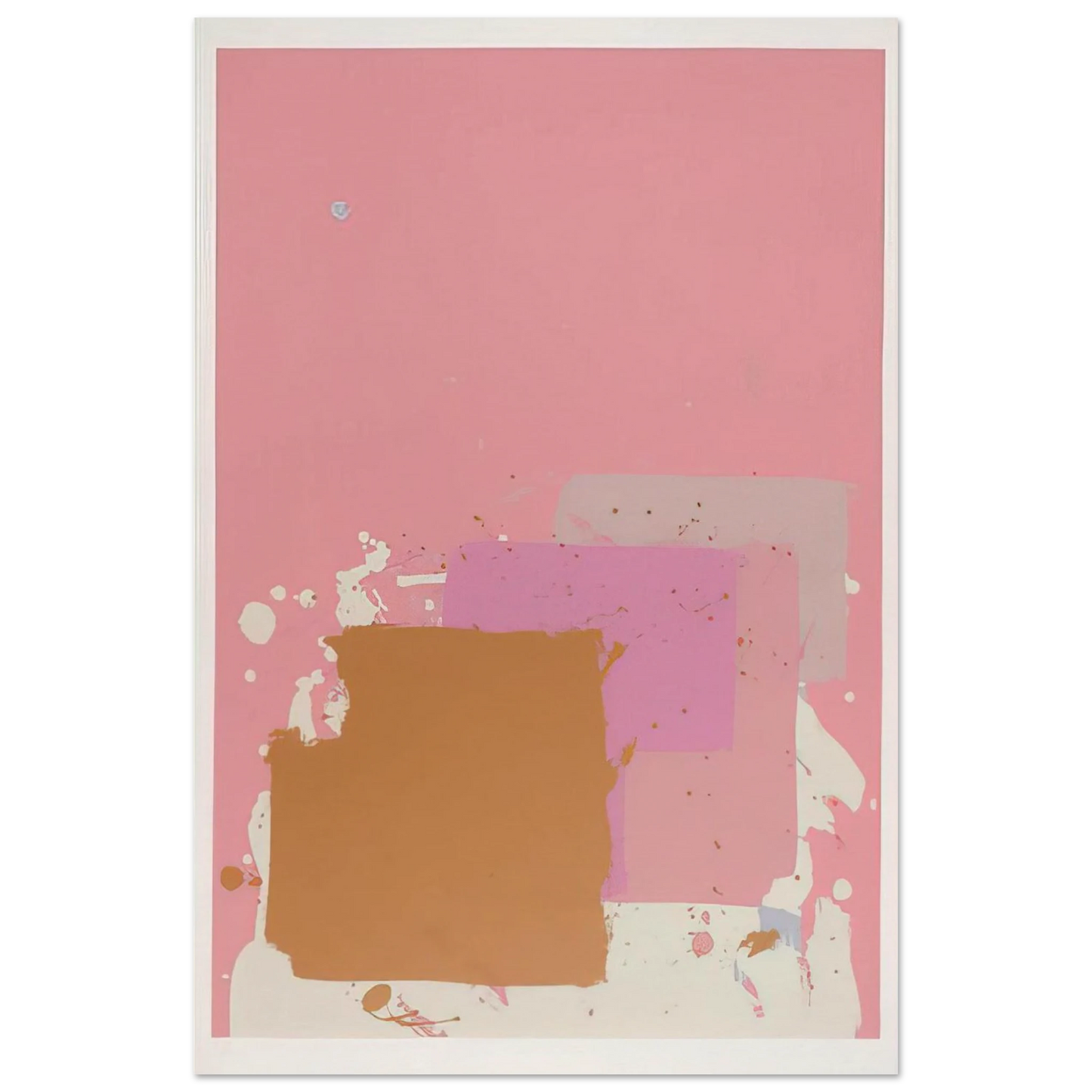 Brown Black on Pink - 1971 - John Hoyland Art Prints - 100x150 cm / 40x60″ inches | John Hoyland Poster | John Hoyland Prints