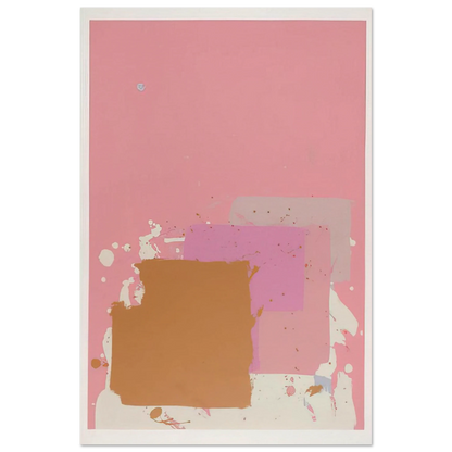 Brown Black on Pink - 1971 - John Hoyland Art Prints - 100x150 cm / 40x60″ inches | John Hoyland Poster | John Hoyland Prints