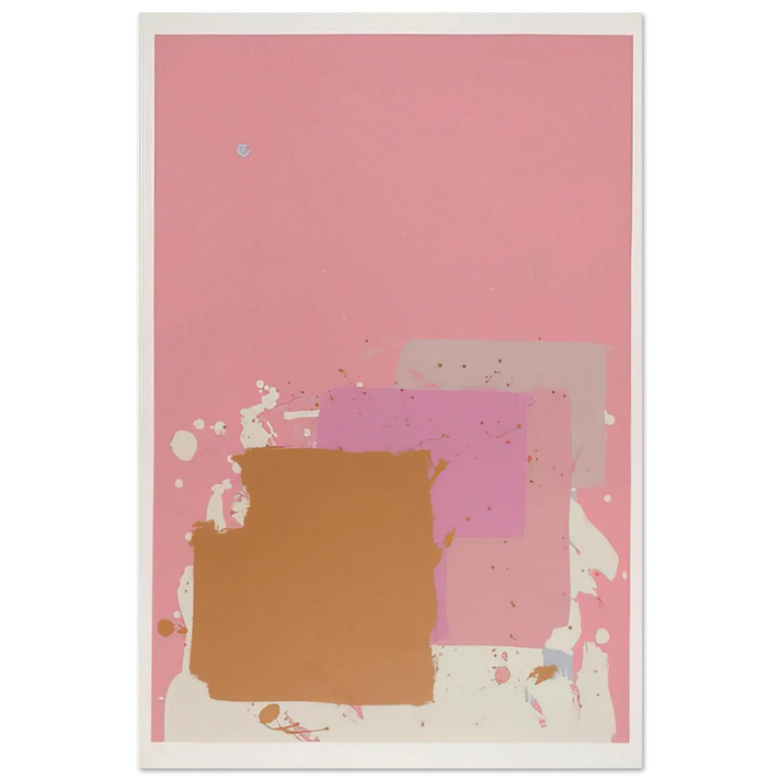 Brown Black on Pink - 1971 - John Hoyland Art Prints - 100x150 cm / 40x60″ inches | John Hoyland Poster | John Hoyland Prints