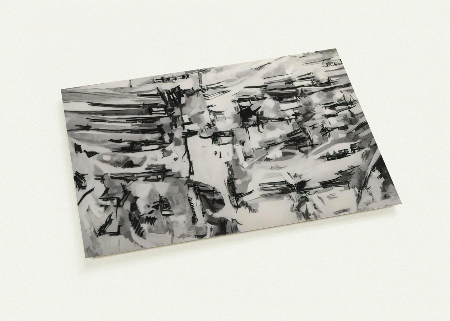 Composition - 1955 By Maria Helena Vieira da Silva Pack of 10 Post Cards | Maria Helena Vieira da Silva Post Cards | A6 (10.5 x 14.8 cm) - 4.1 x 5.8 inches