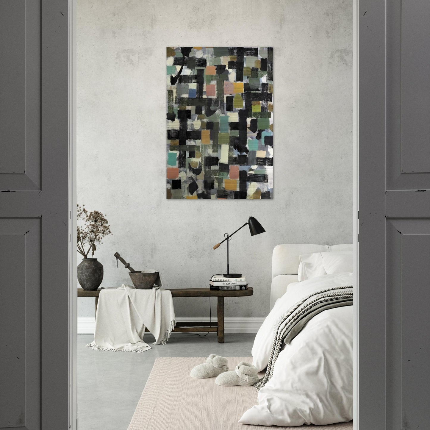 Shapes - 1950 - Bradley Walker Tomlin Brushed Aluminum Print - 70x100 cm / 28x40 inches | Bradley Walker Tomlin Aluminum Print | Bradley Walker Tomlin Prints