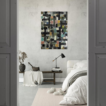 Shapes - 1950 - Bradley Walker Tomlin Brushed Aluminum Print - 70x100 cm / 28x40 inches | Bradley Walker Tomlin Aluminum Print | Bradley Walker Tomlin Prints