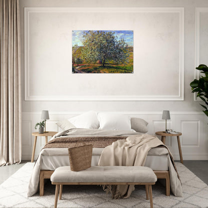 Tree in Flower near Vetheuil - claude monet Acrylic Print - 70x100 cm / 28x40″ inches | claude monet Wall Art | claude monet Prints