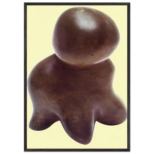 The Dream - Jean Arp 70x100 cm / 28x40 inches Framed Art Print – Black Wooden Frame