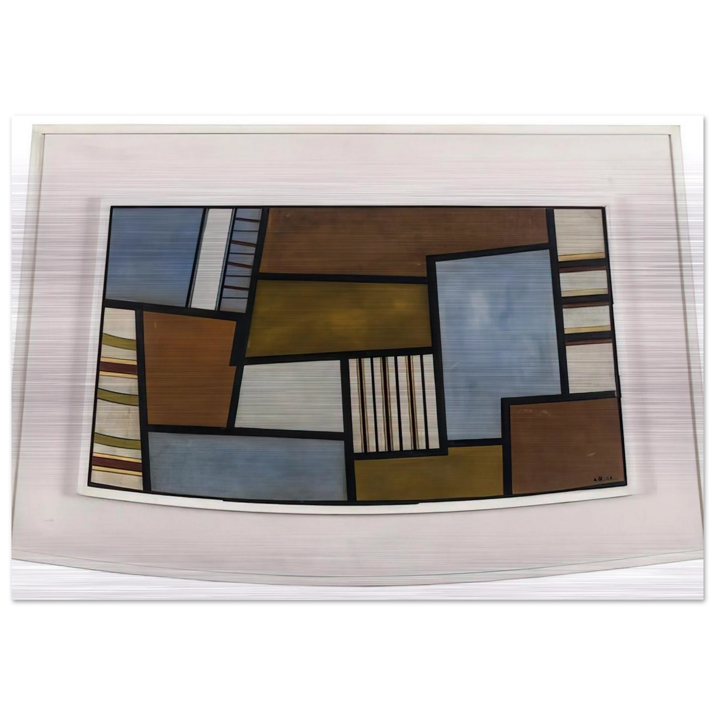 Mad II - 1945 - Carmelo Arden Quin Brushed Aluminum Print - 70x100 cm / 28x40 inches | Carmelo Arden Quin Aluminum Print | Carmelo Arden Quin Prints